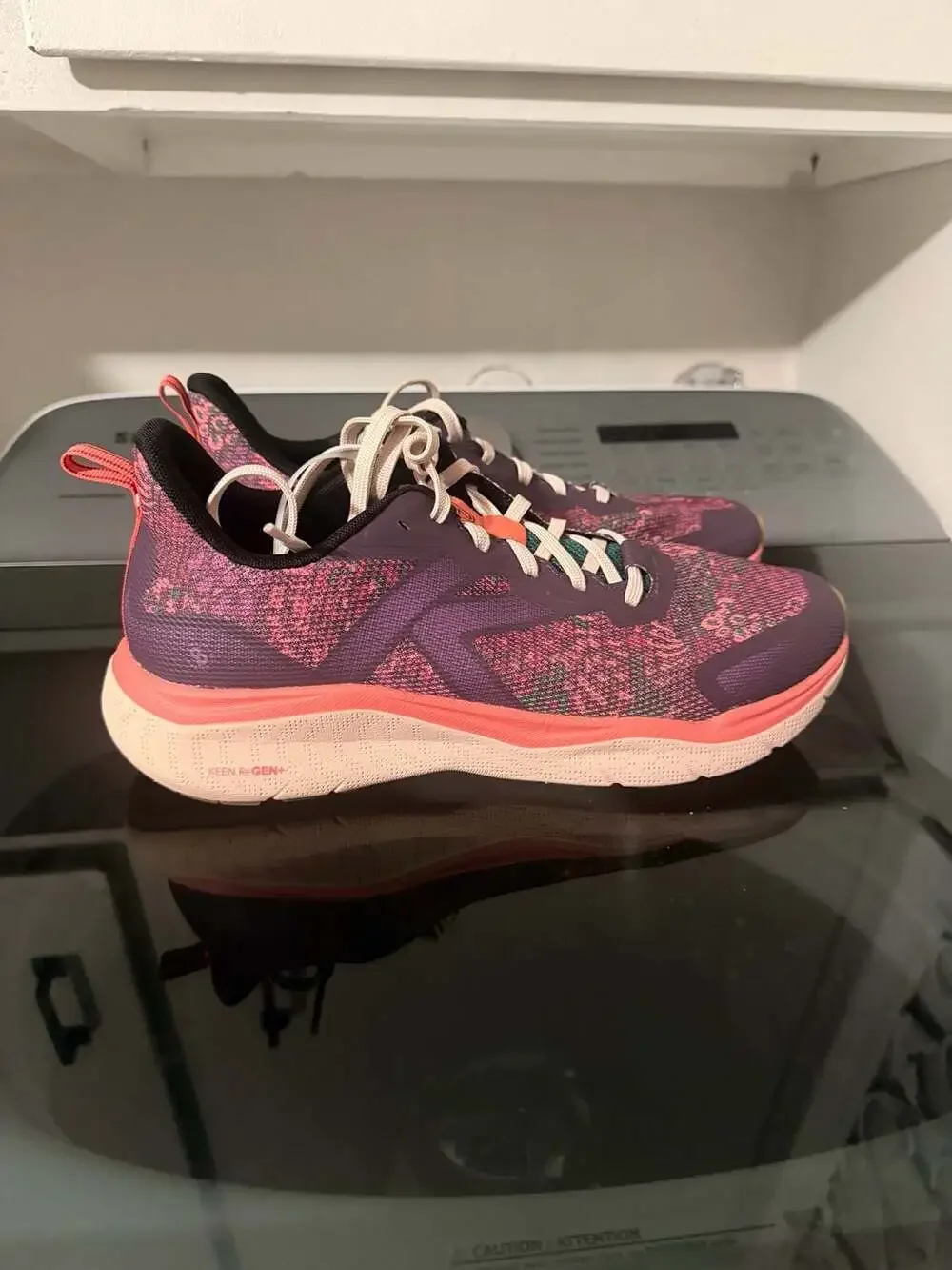 Keen Women's Leiki Speed Hiking Shoes Plum Perfect Floral Size 9.5